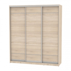 Шкаф-купе Аларти B-230х200х60-3ДСС-D7D7D7