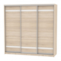 Шкаф-купе Аларти B-230х235х60-3ДСС-D9D9D9