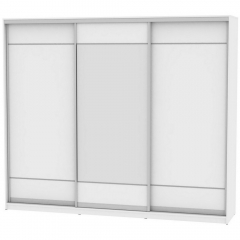 Шкаф-купе Аларти B-230х270х60-1Белый-D7D8D7