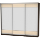 Шкаф-купе Аларти B-230х270х60-2Венге-ДМ-D8D8D8