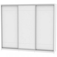 Шкаф-купе Аларти B-230х270х60-3Белый-D9D9D9