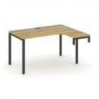 Стол-надставка на опорную тумбу правый Рива CONCEPT CN.OSAN-002R Дуб Винченцо Черный