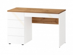 Стол письменный лев/прав Витра Монако 903.24 Дуб Вотан / Белый шпон / Альпийский белый