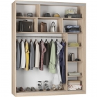 Шкаф-купе Аларти B-220х180х60-1ДСС-D7D8D7