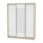 Шкаф-купе Аларти B-220х180х60-3ДСС-Белый-D9D10D9