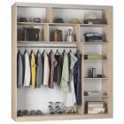 Шкаф-купе Аларти B-220х200х60-1ДСС-Белый-D9D9D9