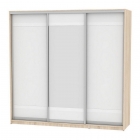 Шкаф-купе Аларти B-220х235х60-1ДСС-Белый-D9D10D9