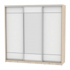 Шкаф-купе Аларти B-220х235х60-3ДСС-Белый-D7D8D7