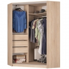 Шкаф-купе Аларти YA-198х1250-4Белый-D6D6