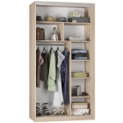 Шкаф-купе Аларти B-230х120х60-1ДВ-Графит-D7D7