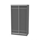 Шкаф-купе Аларти B-230х120х60-1ДВ-Графит-D7D7