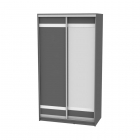 Шкаф-купе Аларти B-230х120х60-1Графит-D9D10