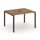 Стол переговорный 1 столешница Рива CONCEPT CN.PRG-012 Сандал Янтарный Черный