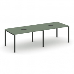 Стол переговорный 2 столешницы Рива CONCEPT CN.PRG-021 Кобо Антрацит