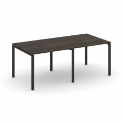 Стол переговорный 2 столешницы Рива CONCEPT CN.PRG-021 Дуб Мали Черный