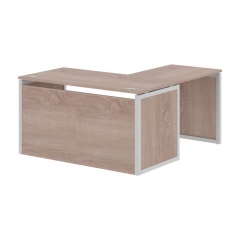 Стол письменный угловой левый Skyland XTEN-QP XQPCT 1415H L Дуб Сонома Серый