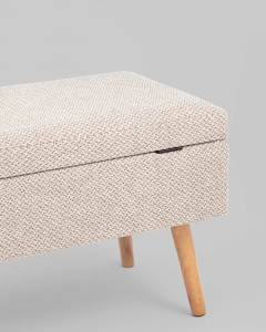 Банкетка Stool Group Сторми с ящиком бежевый