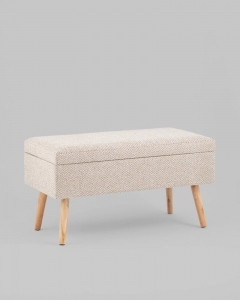Банкетка Stool Group Сторми с ящиком бежевый