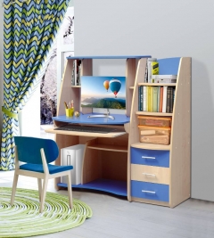 Стол Матрица компьютерный 1 Клен/Ярко-розовый