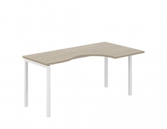 Стол эргономичный правый Норден Sigma SG.231.OD.44.WH.R Дуб темный Белый