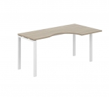 Стол эргономичный правый Норден Sigma SG.232.OD.63.WH.R Дуб темный Белый
