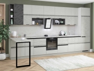 Кухонный гарнитур угловой Витра Бостон 2 ширина 150х422 см