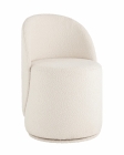 Пуф Stool Group Loreen вращающийся букле Белый