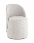 Пуф Stool Group Loreen вращающийся букле Светло-серый