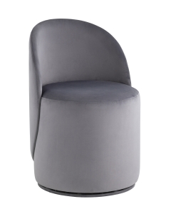 Пуф Stool Group Loreen вращающийся велюр Серый