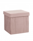 Пуф складной с ящиком Stool Group Store Square Пыльно-розовый