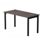 Стол прямой на металлокаркасе, опоры 90 гр Everprof Everprof EVO 254S007 Дуб Пасадена Черный