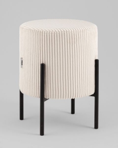 Пуф Stool Group Кейси велюр рельефный молочный