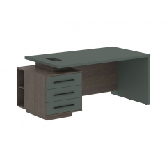 Стол руководителя левый Skyland VELION VCT 1890 L Нефрит Дуб Сильвер