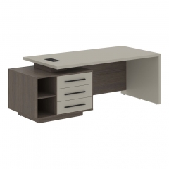 Стол руководителя левый Skyland VELION VCT 2190 L Аметист Дуб Сильвер