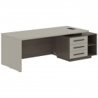 Стол руководителя правый Skyland VELION VCT 2390 R Аметист Дуб Сильвер