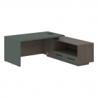 Стол руководителя правый Skyland VELION VCT 1919 R Яшма черный Кобра