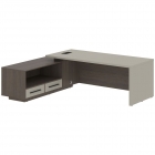 Стол руководителя левый Skyland VELION VCT 2319 L Аметист Дуб Сильвер