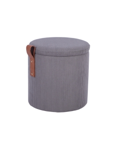 Пуф Stool Group Руни S с ящиком вельвет темно-серый