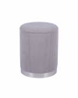 Пуф Stool Group Эмили с ящиком серебро вельвет серый