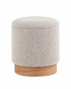 Пуф с ящиком Stool Group Холли XS букле бежевый