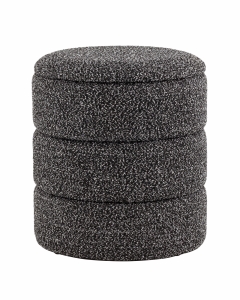 Пуф с ящиком Stool Group Hive S букле черный меланж