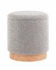 Пуф с ящиком Stool Group Холли S букле серый