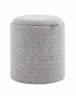 Пуф-столик с ящиком Stool Group Хюгге S букле серый