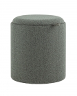 Пуф-столик с ящиком Stool Group Хюгге S букле темно-серый