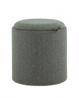 Пуф-столик с ящиком Stool Group Хюгге XS букле темно-серый