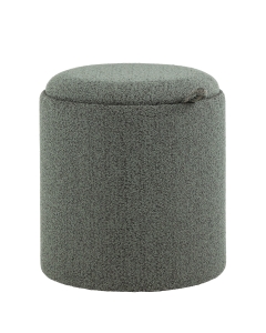 Пуф-столик с ящиком Stool Group Хюгге XS букле темно-серый