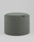Пуф с ящиком Stool Group Хюгге L букле темно-серый