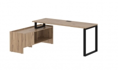 Стол с тумбой Skyland EDIS EQCT 19614 Дуб Денвер светлый Черный