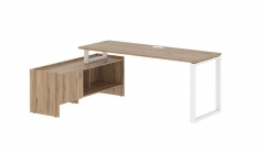 Стол с тумбой Skyland EDIS EQCT 19614 Дуб Денвер светлый Белый