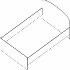 Кровать Альтерна Проспект Гм.КРО-12 орех